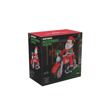 Inflatable Santa Bikie 180cm