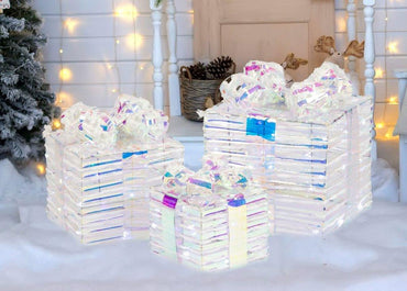 3 Piece LED Presents Iridescent