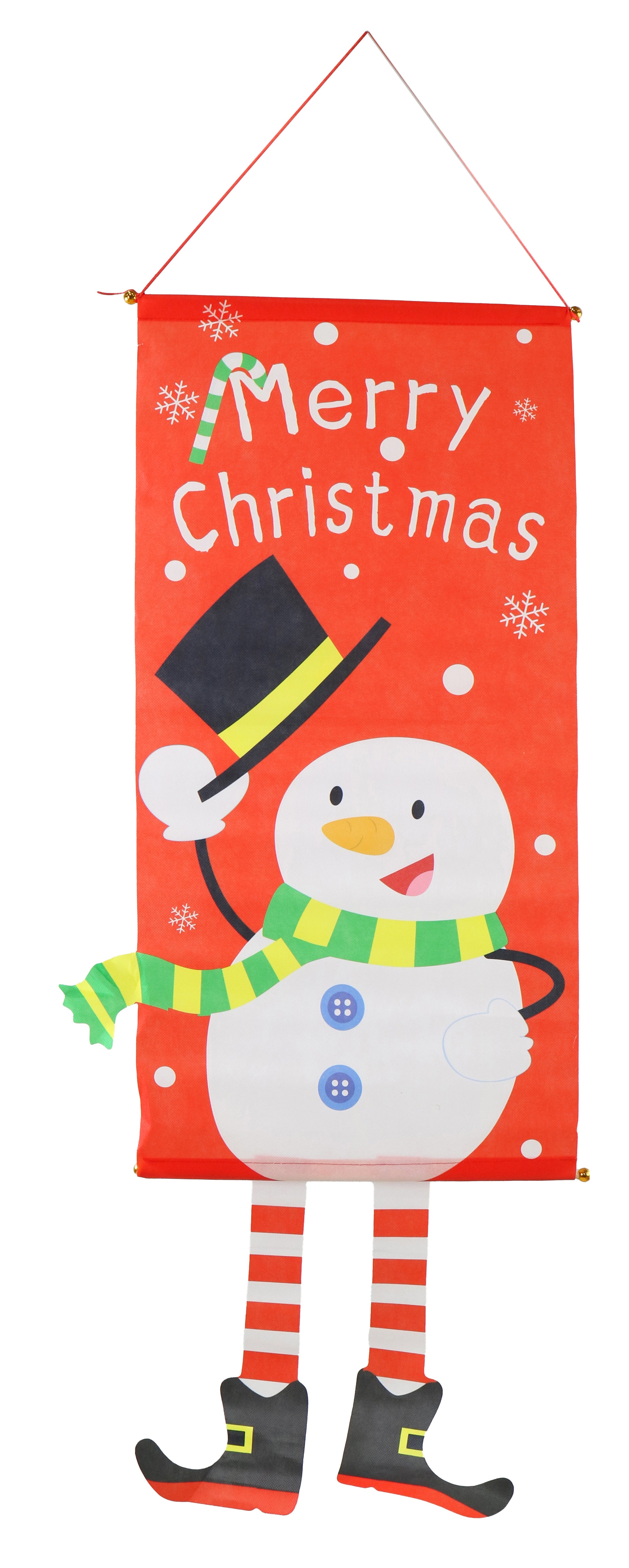 Christmas Banner w/Legs Printed 110cm Asst
