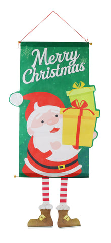 Christmas Banner w/Legs Printed 110cm Asst