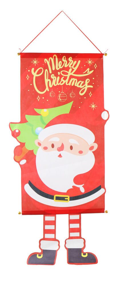Christmas Banner w/Legs Printed 110cm Asst