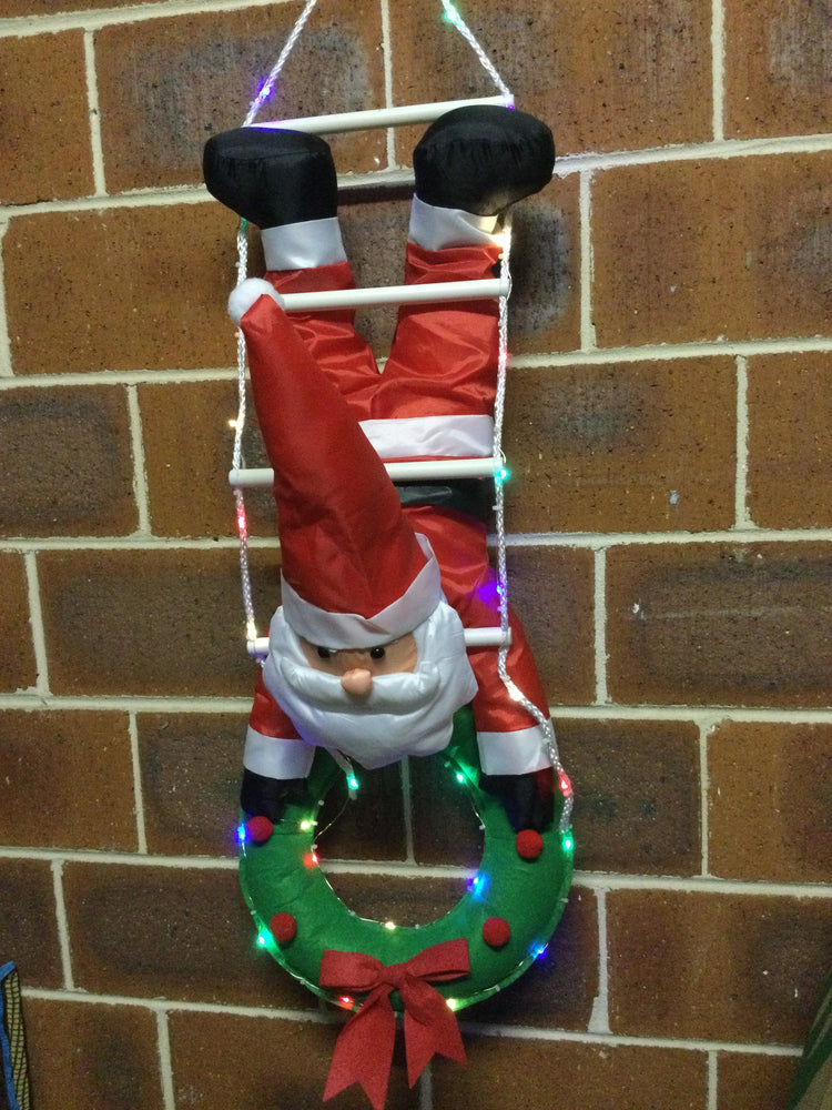 LED Nylon Santa Hang Up Timer B/OP Asst