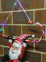 LED Nylon Santa Hang Up Timer B/OP Asst