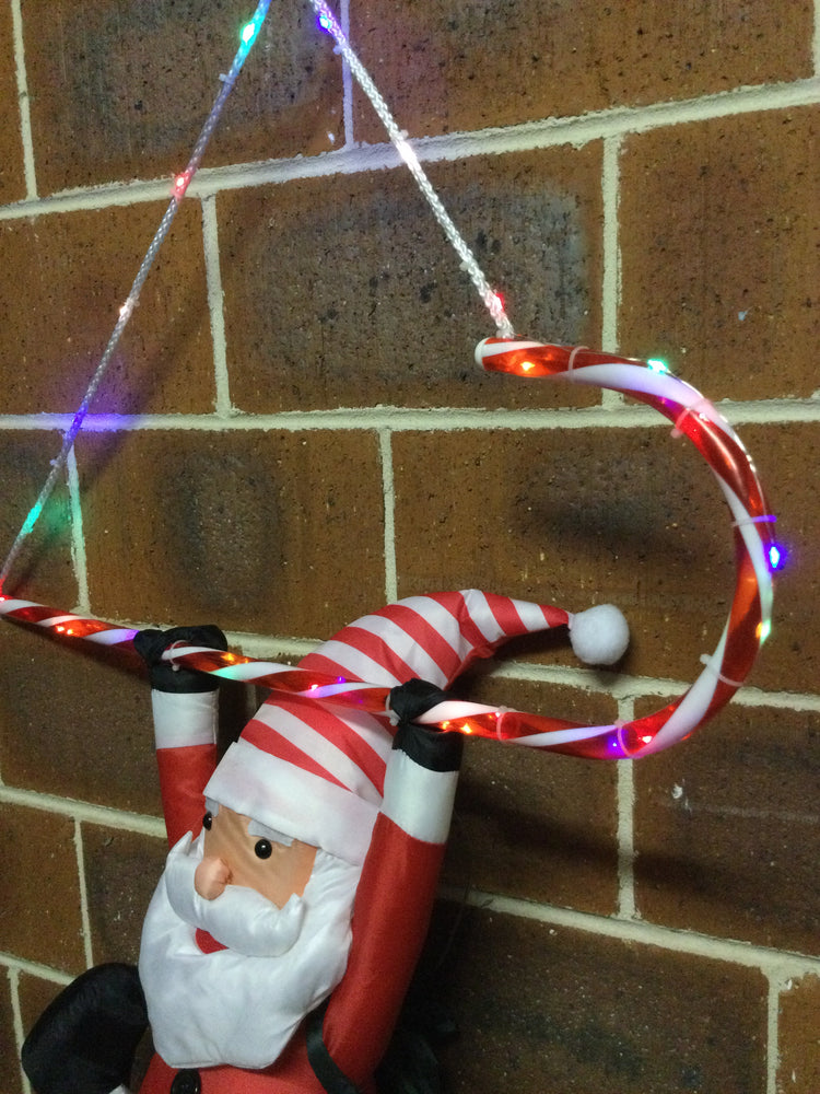 LED Nylon Santa Hang Up Timer B/OP Asst