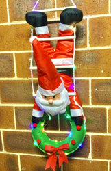 LED Nylon Santa Hang Up Timer B/OP Asst
