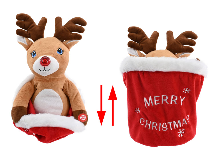 Musical Hide N Seek Character In Santa Sack Asst