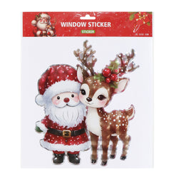 Window Cling Santa Laser Asst