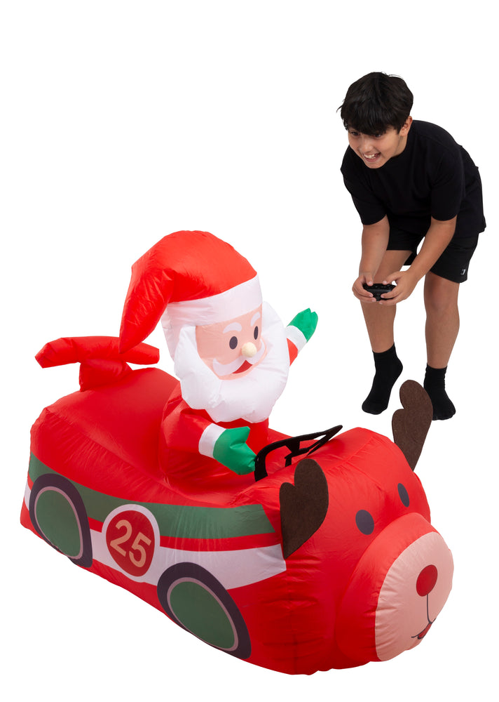 R/C Musical Santa Reindeer Race Car BO
