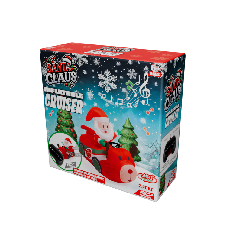 R/C Musical Santa Reindeer Race Car BO