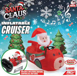 R/C Musical Santa Reindeer Race Car BO