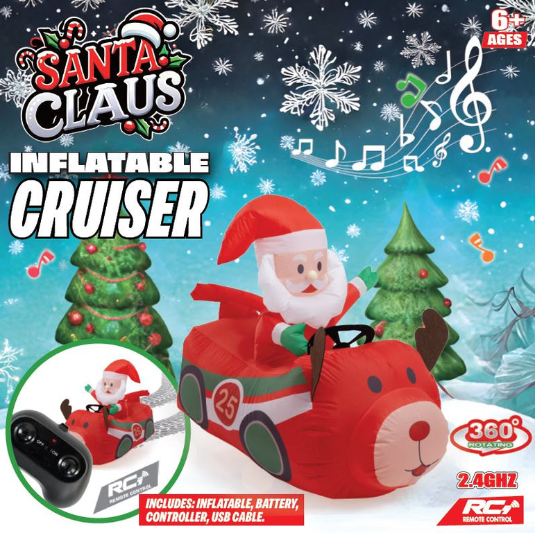 R/C Musical Santa Reindeer Race Car BO