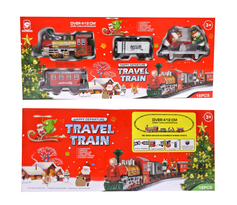 Train Set Santa Sleigh Light & sound  3 sizes / 23 pcs / 16 pcs / 19 pcs  B/O