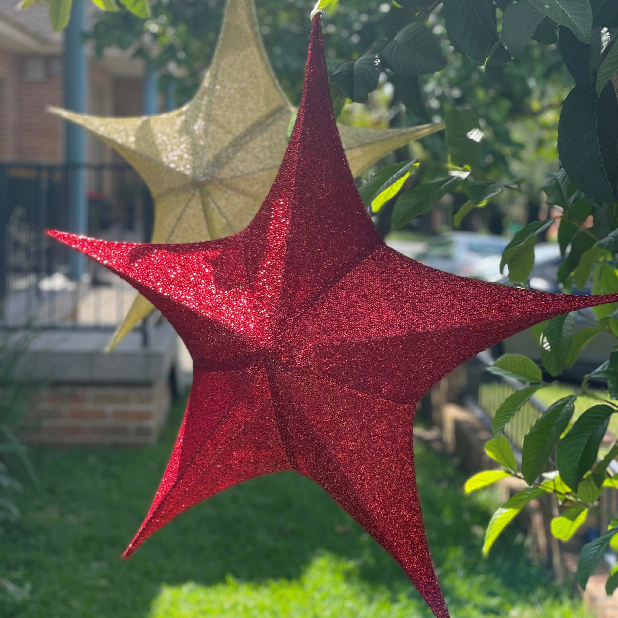 3D Pop-Up Tinsel Star