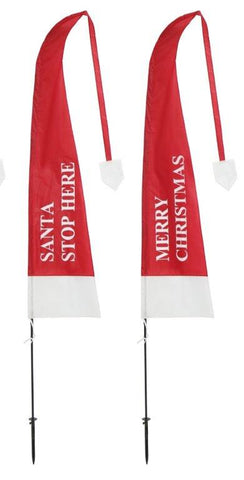 Santa Hat Flag 3.75m