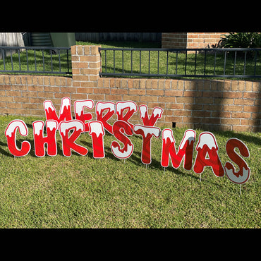 Merry Christmas Yard Letters