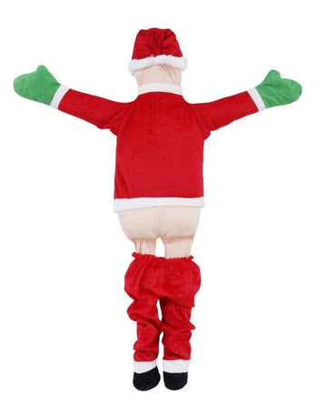Hanging Plush Santa Pants Down 115cm