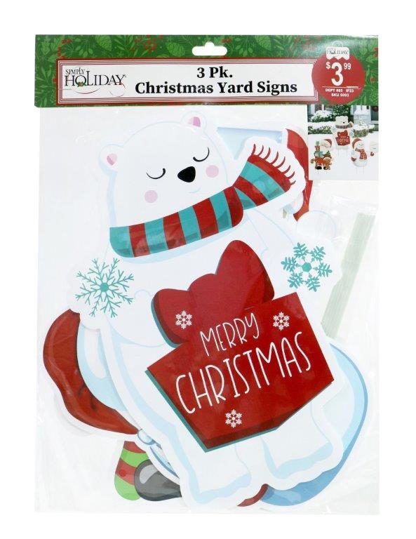 Christmas Yard Decoration Corflute
