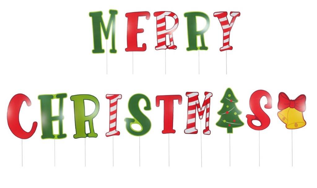 Merry Christmas Yard Decoration Corflute
