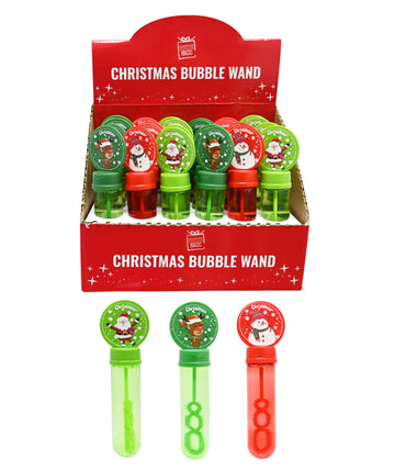 Christmas Bubble Wand 35mL asst characters