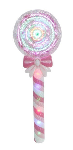 Light Up Lollipop Spinning Wand 30cm