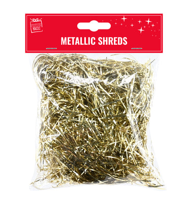 Metallic Christmas Hamper Shreds 25gm Asst