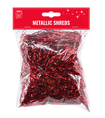 Metallic Christmas Hamper Shreds 25gm Asst
