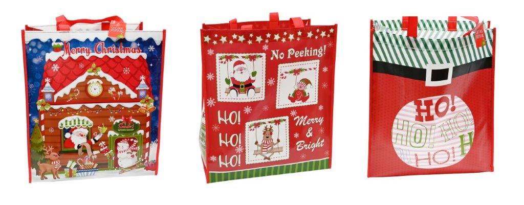 PE Christmas Shopper Bags