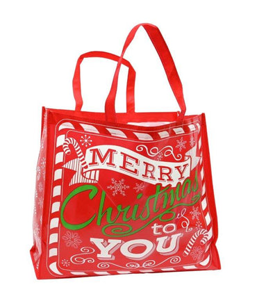 PE Merry Christmas Shopper Bags