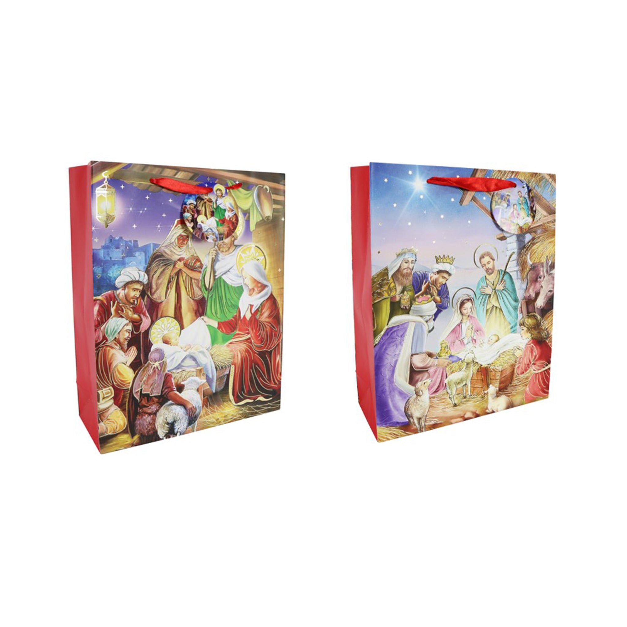 Foiled Gift Bag Nativity