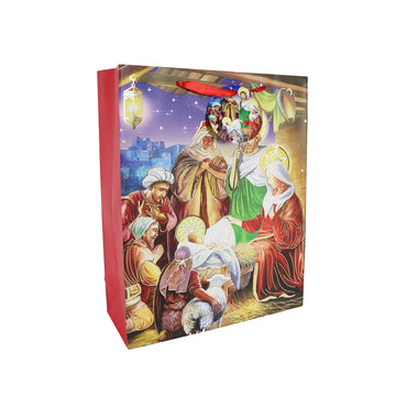 Foiled Gift Bag Nativity