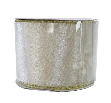 Gold Edge Velveteen Ribbon