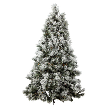 7ft/2.1m Flocked Snow Christmas Tree 650 LED