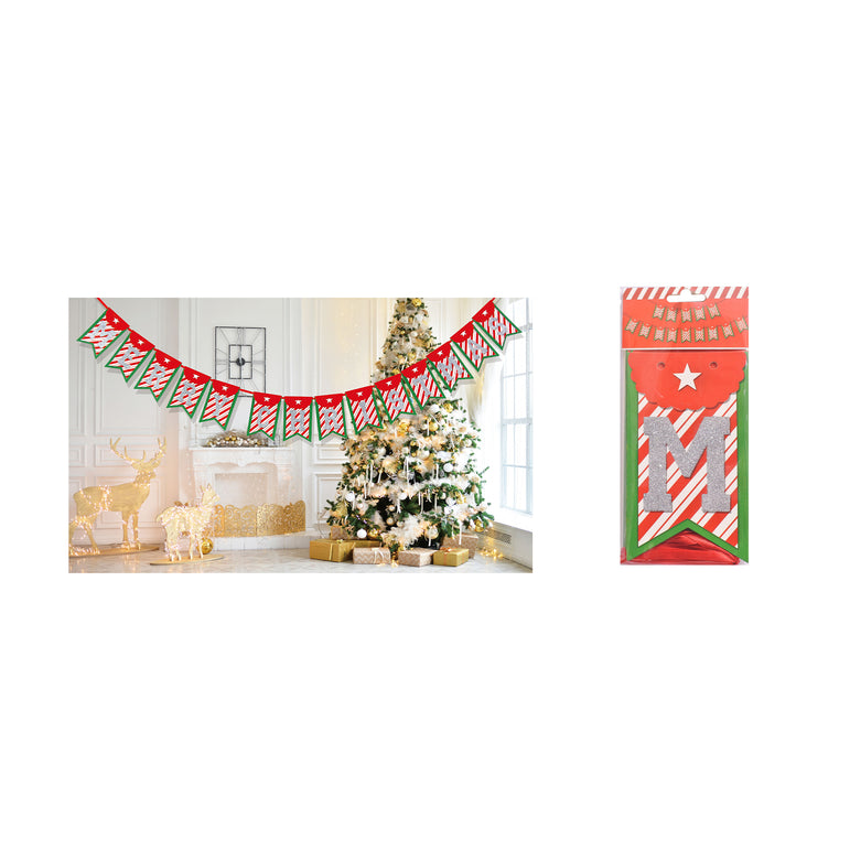 Merry Christmas 14 Piece Bunting