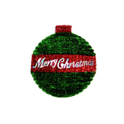 Tinsel Bauble - Merry Christmas