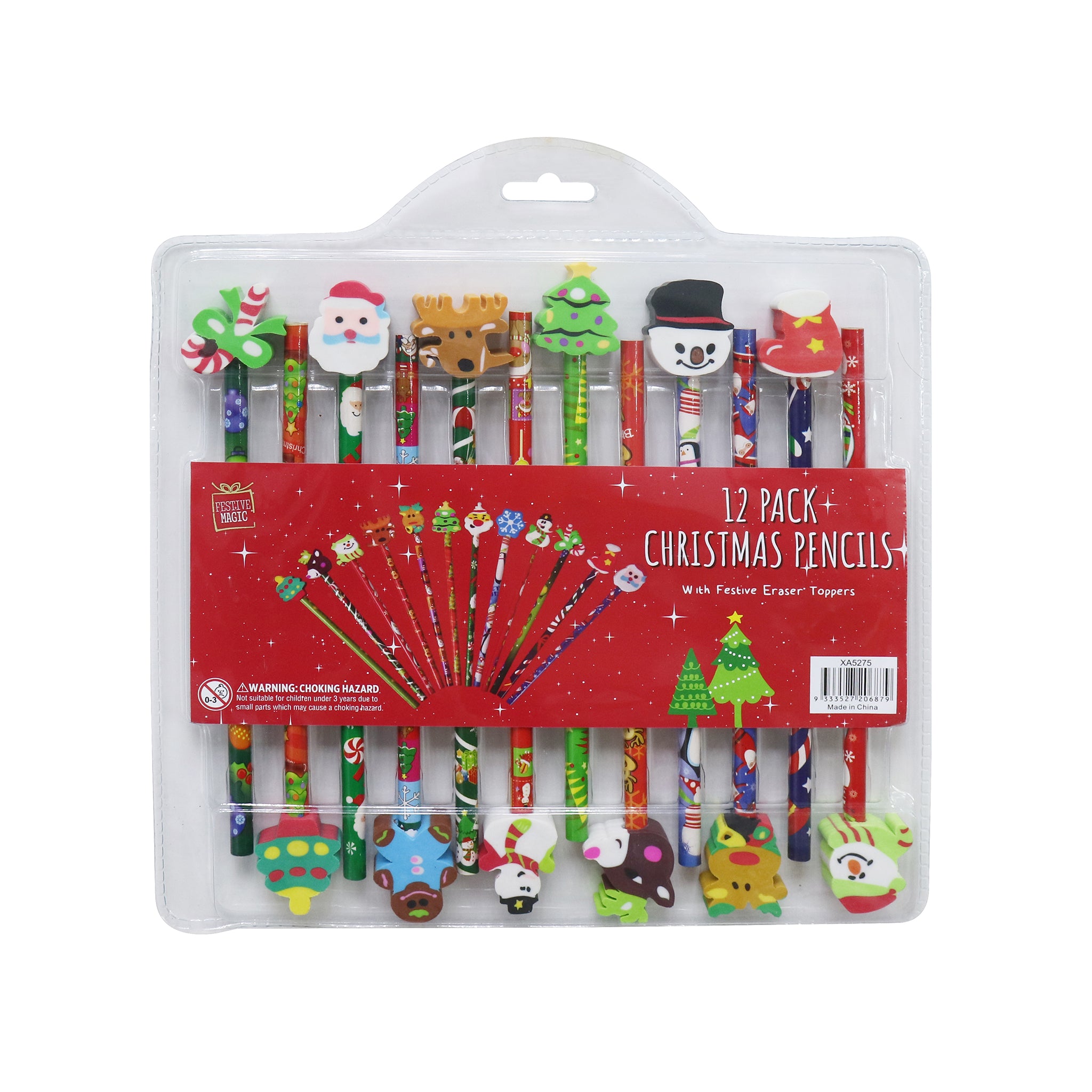 Christmas Pencils (12 Piece Set)