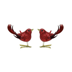 Clip-On Glitter Bird Decoration