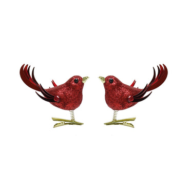 Clip-On Glitter Bird Decoration