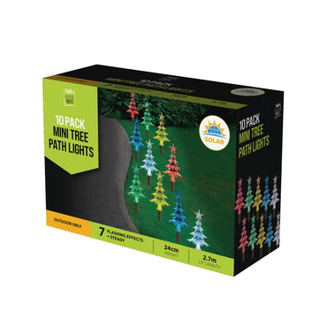 Solar Mini Tree Path Lights (10 pc)