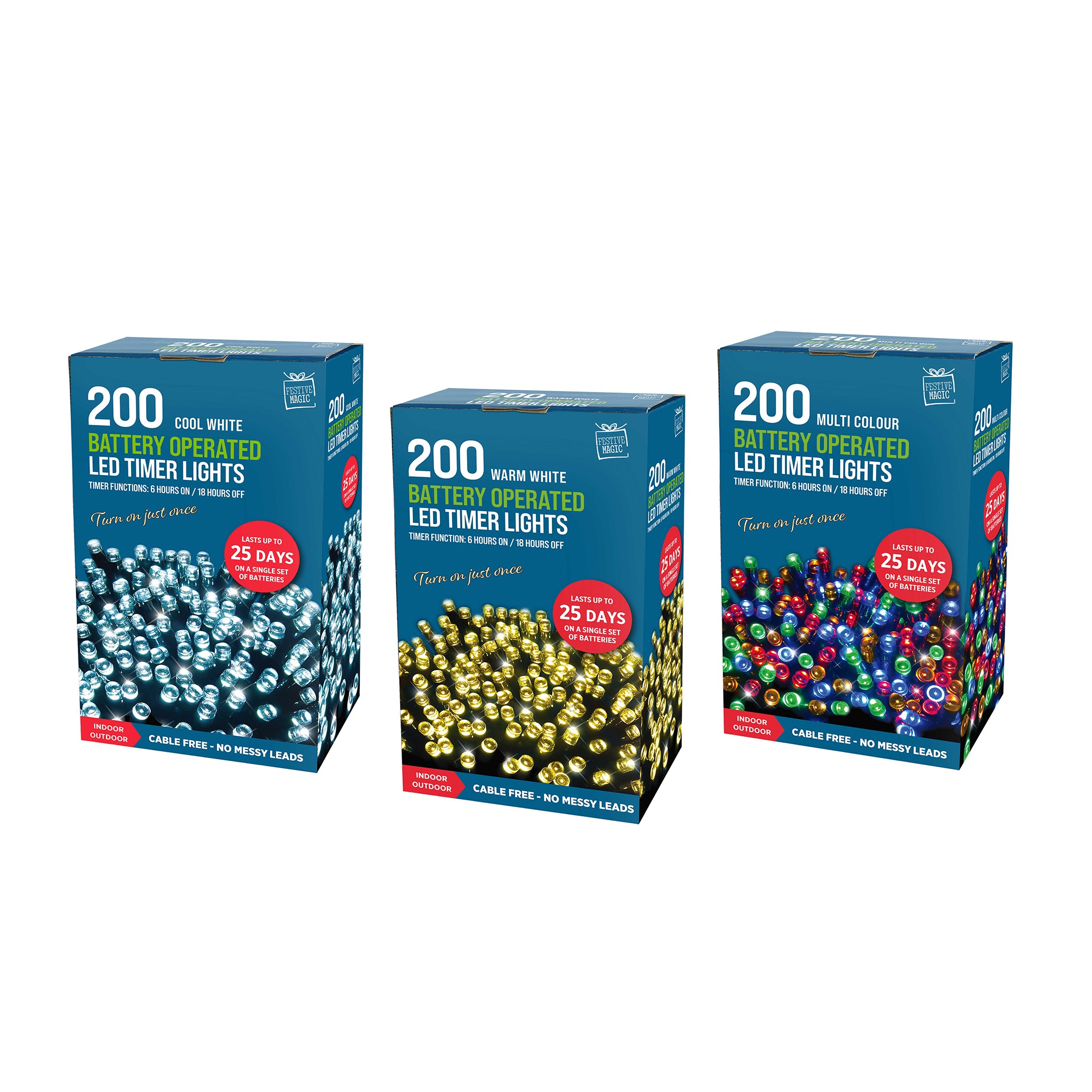 200 Timer LED Lights