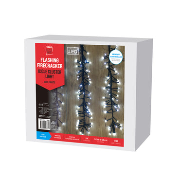 Firecracker Icicle Cluster Lights