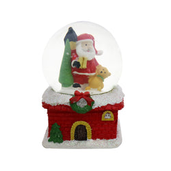 Santa on Chimney Water Ball