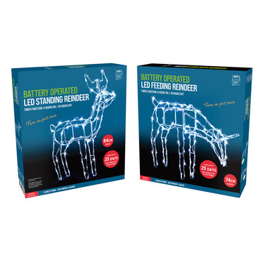 Flashing Reindeers - 2 pcs set