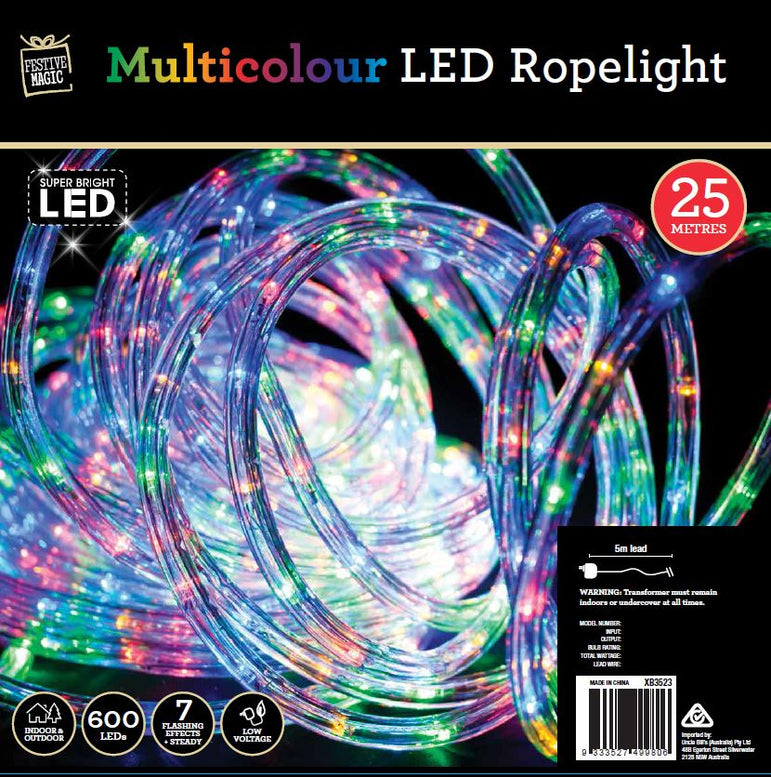 Multicolour Rope Light (25m)