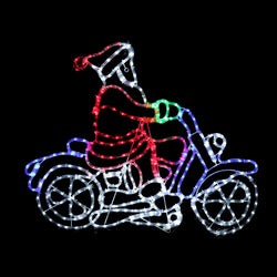 Santa on a Motorbike