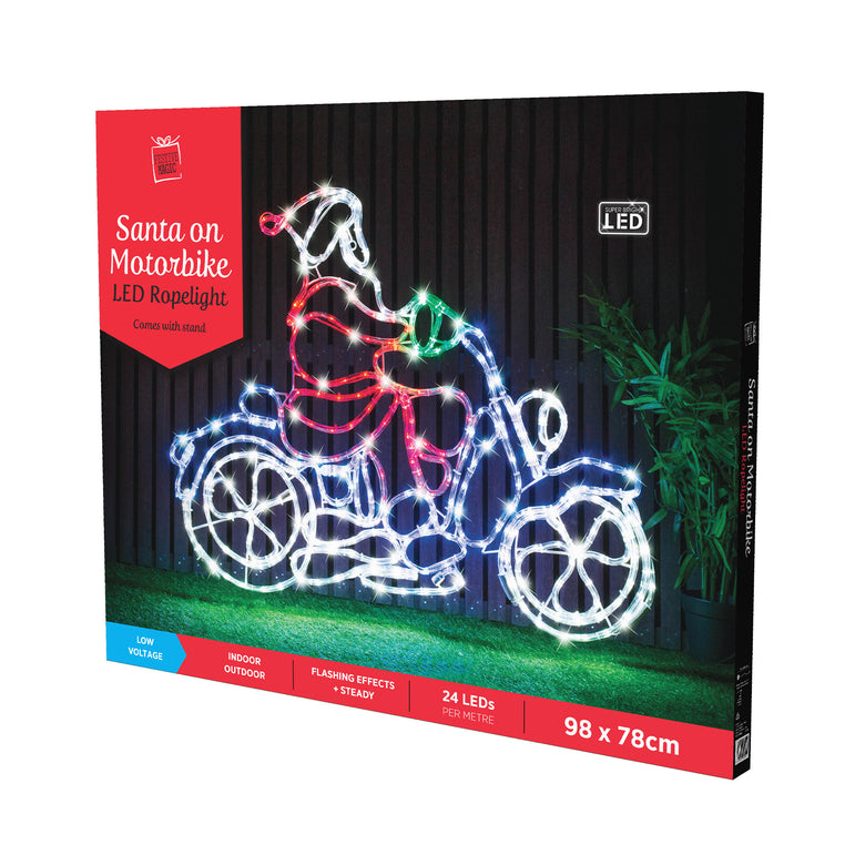 Santa on a Motorbike