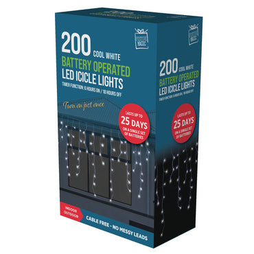 200 LED Timer Icicle Lights