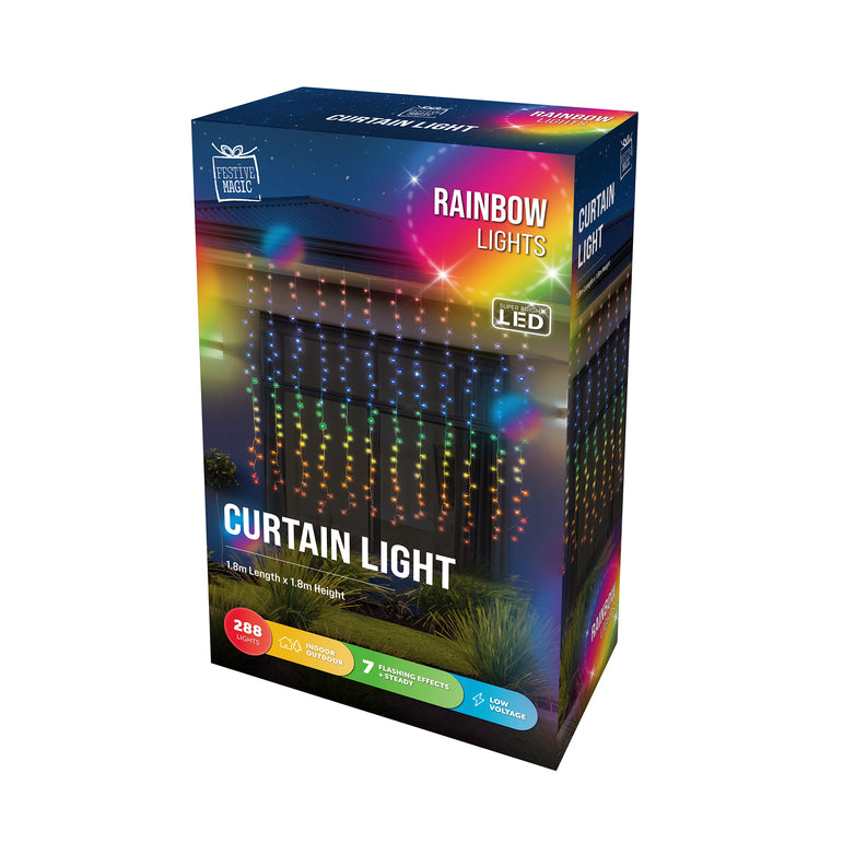 LED Rainbow Curtain