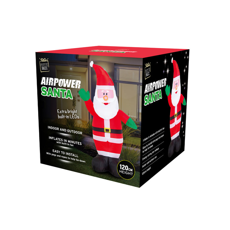 1.2m Airpower Inflatable Santa