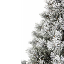 8ft/2.4m Flocked Snow Christmas Tree