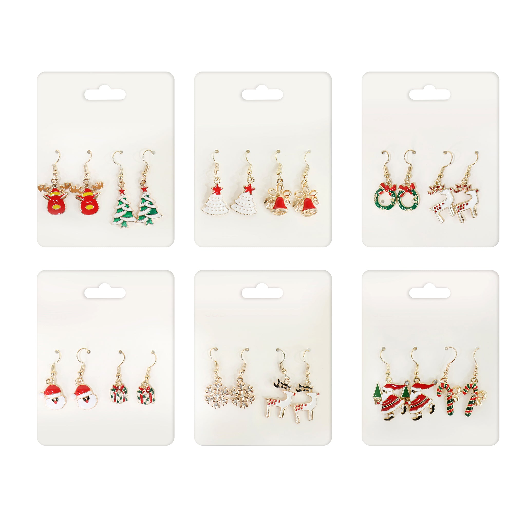 Christmas Dangly Earrings (2pk)
